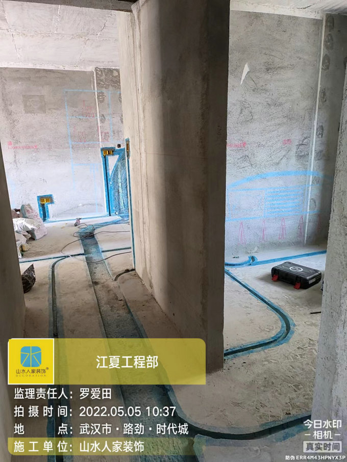 路勁時代城水電施工現場巡檢