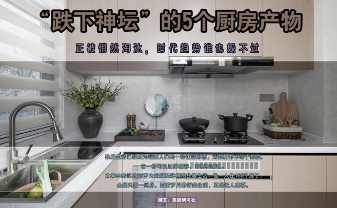 山水人家裝飾：“跌下神壇”的5個廚房產(chǎn)物，正被悄然淘汰，時代趨勢誰也躲不過